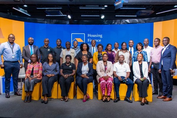 Housing Team and Partners pose for a group photo at the launch of HFB Zimba Housing Challenge